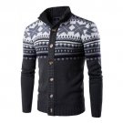 Autumn Winter Male Sweater Snowflake Cardigan Coat Mens Casual Brand High Quality Clothing Knitted S