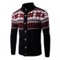 Autumn Winter Male Sweater Snowflake Cardigan Coat Mens Casual Brand High Quality Clothing Knitted S