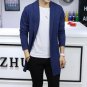 of high quality sweaters Pure cotton fashion leisure Pure slim knit cardigan coat Lapel business lon