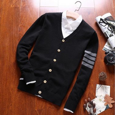 Phalinovic 2017 Classical Polo Cardigans Sweater Winter Autumn Man Fashion Long Sleeve Thin Knitwear