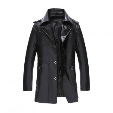 2016 new arrival High quality PU casual jacket men,Turn-down Collar winter coat men ,casual coat,fre