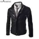 New Motorcycle Leather Jacket Men Slim Fashion Red Jackets and Coats Biker Clothing Pilot Jaqueta De
