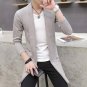 2017 autumn casual men\'s and long sweater male sweater coat knit cardigan tide sweater warm dustcoa