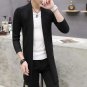2017 autumn casual men\'s and long sweater male sweater coat knit cardigan tide sweater warm dustcoa