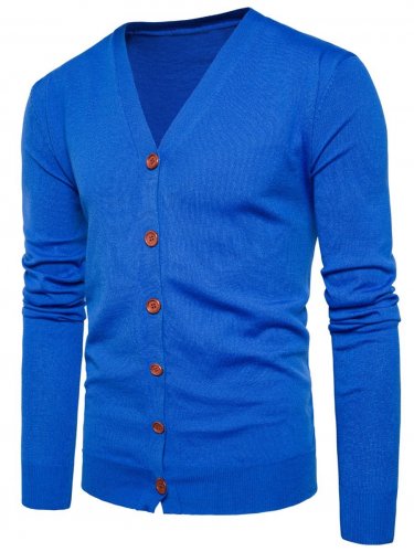 Cardigan Men jacket 2017 New Autumn Winter Warm V Neck Knitting Button Up Cardigan Cardigans Classic