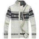 Men Knitting Sweaters Christmas  Mens Thick Male Knitted Sweater Zipper Cardigan Jacket Coat 80hfx