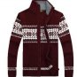 Men Knitting Sweaters Christmas Mens Thick Male Knitted Sweater Zipper Cardigan Jacket Coat 80hfx