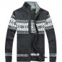 Men Knitting Sweaters Christmas Mens Thick Male Knitted Sweater Zipper Cardigan Jacket Coat 80hfx