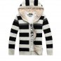 Mens Winter Cardigan Sweater Fur Wool Lining Zip Knitted coat Hooded Warm M-3XL Top Quality 140