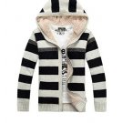 winter New Sweaters, Fashionable Hooded Thick Outwear,Knitted Male Coats 140