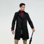 Men\'s trench coat size custom-tailor England double-breasted long pea coat trench slim fit classic
