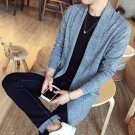 New fashion casual Men\'s spring and autumn long sweater male sweater coat knit cardigan jacket tide