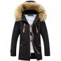 Winter Men\'s Long Parkas Thick Hooded Fur Collar Coats Men Overcoats Casual Army Jackets Male Brand