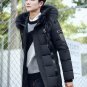 winter men\'s warm thick hooded parkas long jacket and coat Men thick jacket overcoat Parkas for mal