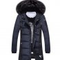 winter men\'s warm thick hooded parkas long jacket and coat Men thick jacket overcoat Parkas for mal