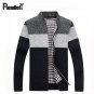 2017 New Winter High-collar Cardigan Sweater Men Velvet Liner Warm Thick Coat Sweaters Men\'s Fashio