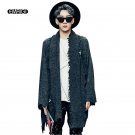 2017 Autumn Winter New Men Broken Hole Scarf Cardigan Sweater Coat Male Punk Hip Hop Sweater Knitwea