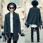 2017 Autumn Winter New Men Broken Hole Scarf Cardigan Sweater Coat Male Punk Hip Hop Sweater Knitwea