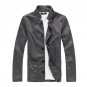 2017 Spring and Autumn Men\'s Knitting Stand Collar Small Suit Korean Style Ultra-slim Jacket Coat