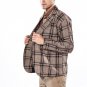 2017 Casual winter jacket male wool blend Knitted men coat multicolor Plaid trenchcoat Single Button