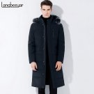 New Fashion Brand Clothing Men Down Jacket Men Winter Business Mens Winter Parka With Fur Hood  Long