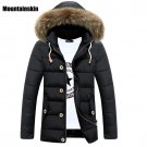 Mountainskin 2017 Winter Men\'s Jackets Fur Collar Long Parkas Men Overcoats Thick Casual Hooded Mal