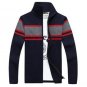 New Listing Men\'s sweater coat Fashion knit sweater men, new arrival autumn spell color Stand colla