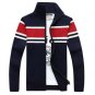 New Listing Men\'s sweater coat Fashion knit sweater men, new arrival autumn spell color Stand colla
