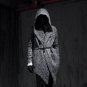 Spring autumn men\'s long trench coat punk style fashion cardigan hooded windbreaker jacket male cas
