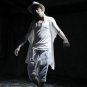 Mens Short Sleeve Thin Cardigan Coat Summer Shawl Bat Sleeve Sweater,Males Punk Style Stage Clothing