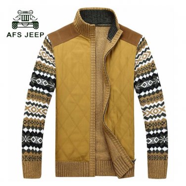New 2017 Winter Men Cardigans Sweaters Knitwear Men\'s Business Warm Clothing Fashion Brand Male Sli