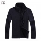 Jacket Men Thick Velvet Cotton Hooded Fur Jacket Mens Winter Padded Knitted Casual Sweater Cardigan 