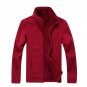 Jacket Men Thick Velvet Cotton Hooded Fur Jacket Mens Winter Padded Knitted Casual Sweater Cardigan