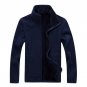 Jacket Men Thick Velvet Cotton Hooded Fur Jacket Mens Winter Padded Knitted Casual Sweater Cardigan
