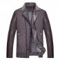 2017 Autumn Winter Men PU leather jackets Top quality thicken Business Casual mens leather jackets c