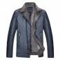 2017 Autumn Winter Men PU leather jackets Top quality thicken Business Casual mens leather jackets c