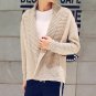 Chinese style men\'s sweaters Autumn autumn leisure big turn down collar no button men cardigan coat