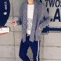 Chinese style men\'s sweaters Autumn autumn leisure big turn down collar no button men cardigan coat