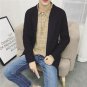 3 Colors Men Solid Color Knitted Sweater Long Cardigan Jacket Autumn Winter Male Fashion Casual Knit