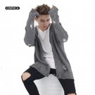 Men High Street Hole Sweater Knitwear Cardigan Coat Hip Hop Punk Fashion Casual Autumn Male Loose Lo