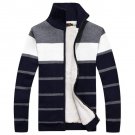 brand down coat with fleece thick warm padded cardigans knitted black gray sweaters knit jackets Par
