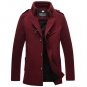 Winter Jacket Men Casual Windbreaker Wool Thickened Long Section Woolen Coat Mens Manteau Homme Over
