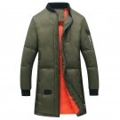 2017 New Winter Long Padded Coat Men Warm Fashion Thicken Slim Fit Zipper Long Jackets Coats Mens Wi