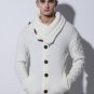 Personality Fashion England style Winter Cardigan Men Turtleneck Sweater Mens Thick Sweaters Man\'s 