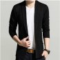 2015 Men\'S Slim Long Sleeves Cardigan V-Neck Sweater Coat M/2Xl Spring Casual Black/Grey/Navy Blue