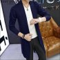 Autumn Winter Loose Long Mens Cardigans Sweaters Korean sweater warm knit cardigan jacket coat AA