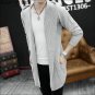 Autumn Winter Loose Long Mens Cardigans Sweaters Korean sweater warm knit cardigan jacket coat AA