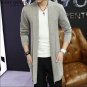 Autumn Winter Loose Long Mens Cardigans Sweaters Korean sweater warm knit cardigan jacket coat AA