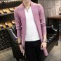 Autumn Winter Loose Long Mens Cardigans Sweaters Korean sweater warm knit cardigan jacket coat AA