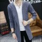 Autumn Winter Loose Long Mens Cardigans Sweaters Korean sweater warm knit cardigan jacket coat AA
